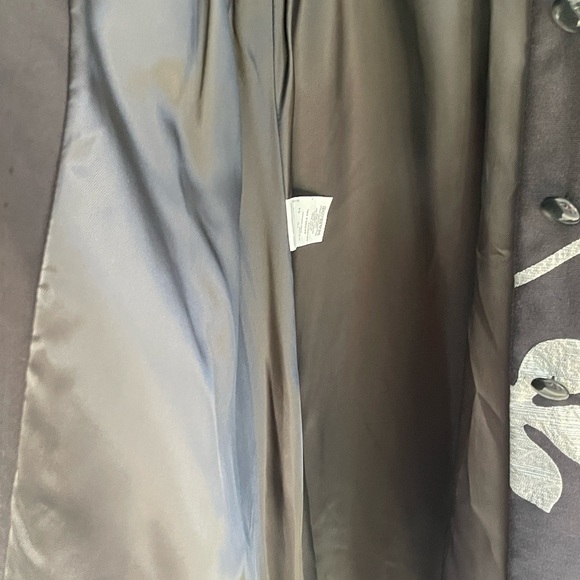 Armani Collezioni Metallic Silver and Black Coat - Picture 8 of 12